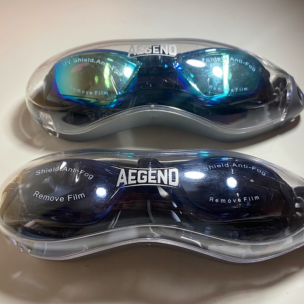 Aegend 2 pack swimming goggles set